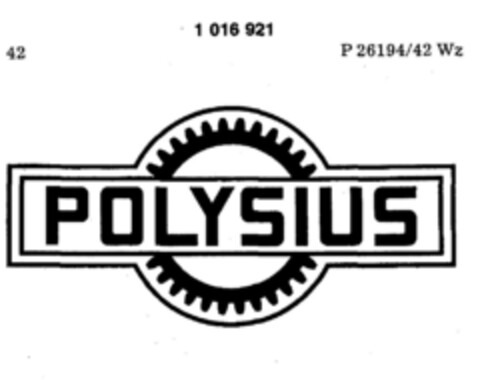 POLYSIUS Logo (DPMA, 04/02/1979)