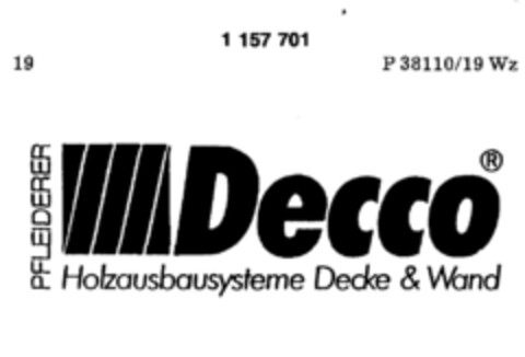 Decco Logo (DPMA, 31.05.1989)