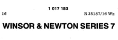 WINSOR & NEWTON SERIES 7 Logo (DPMA, 27.09.1980)