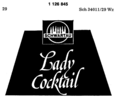 SCHWARTAU Lady Cocktail Logo (DPMA, 01/27/1988)