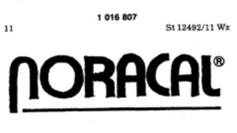 NORACAL Logo (DPMA, 15.09.1980)