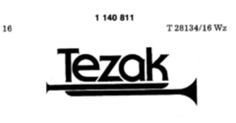 Tezak Logo (DPMA, 19.10.1988)