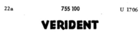 VERIDENT Logo (DPMA, 09.02.1961)