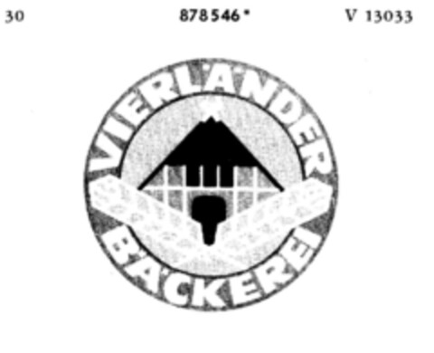 VIERLÄNDER BÄCKEREI Logo (DPMA, 24.12.1970)