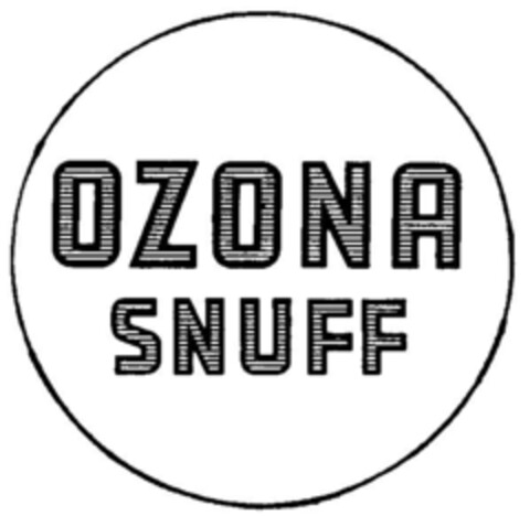 OZONA SNUFF Logo (DPMA, 16.03.2000)