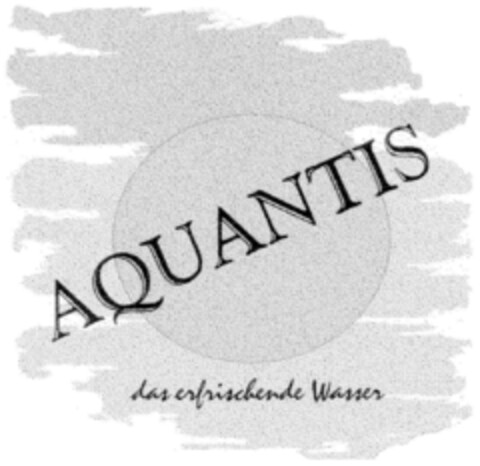 AQUANTIS das erfrischende Wasser Logo (DPMA, 02/10/2001)