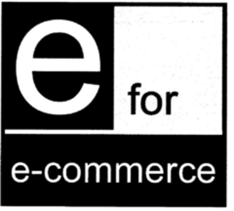 e for e-commerce Logo (DPMA, 27.04.2001)