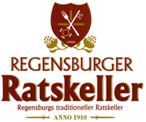 REGENSBURGER Ratskeller ANNO 1910 Logo (DPMA, 03.08.2011)
