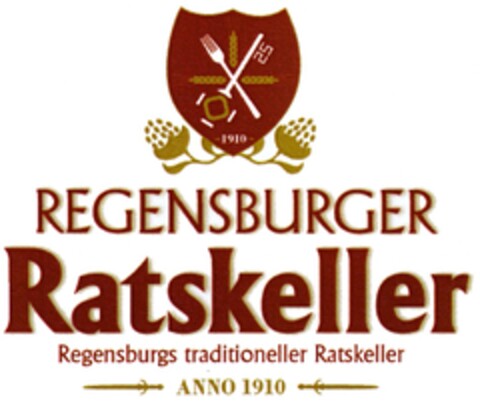 REGENSBURGER Ratskeller ANNO 1910 Logo (DPMA, 08/03/2011)