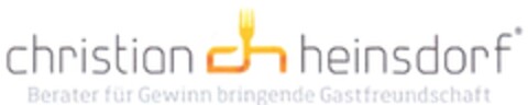 christian heinsdorf Berater für Gewinn bringende Gastfreundschaft Logo (DPMA, 22.12.2011)