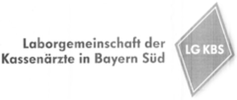 Laborgemeinschaft der Kassenärzte in Bayern Süd LG KBS Logo (DPMA, 04.01.2013)