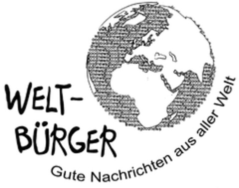 WELT-BÜRGER Gute Nachrichten aus aller Welt Logo (DPMA, 05.09.2014)