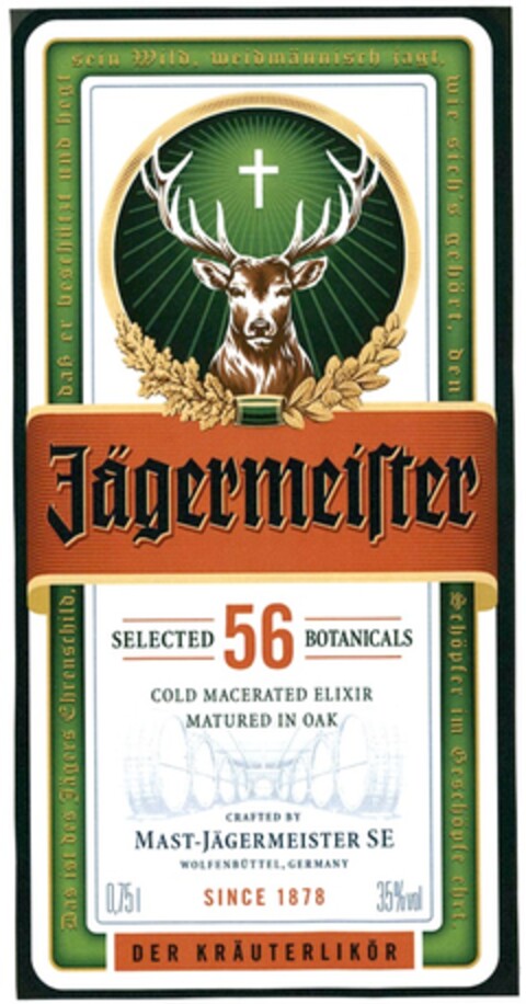 Jägermeister Logo (DPMA, 22.06.2015)