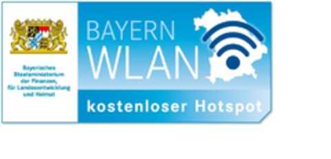BAYERN WLAN kostenloser Hotspot Logo (DPMA, 20.09.2017)