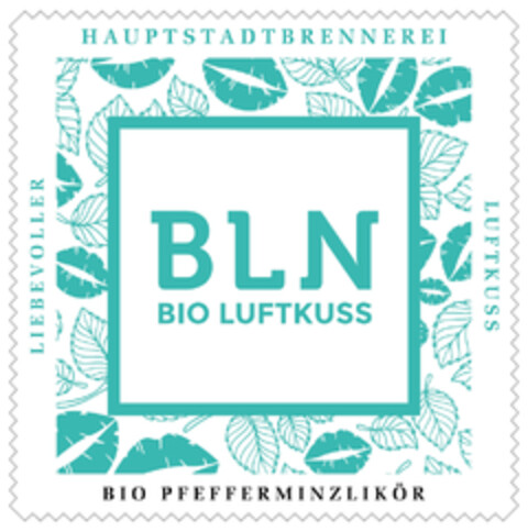 BLN BIO LUFTKUSS BIO PFEFFERMINZLIKÖR LIEBEVOLLER HAUPTSTADTBRENNEREI LUFTKUSS Logo (DPMA, 18.04.2023)