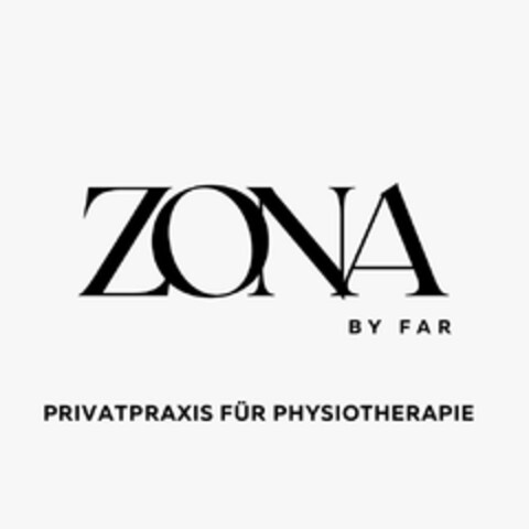 ZONA BY FAR PRIVATPRAXIS FÜR PHYSIOTHERAPIE Logo (DPMA, 18.01.2024)