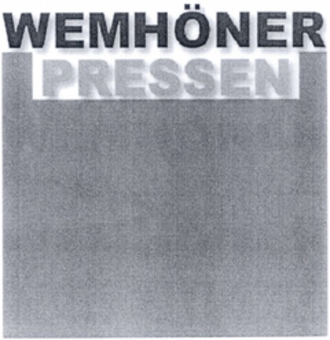 WEMHÖNER PRESSEN Logo (DPMA, 06.08.2004)