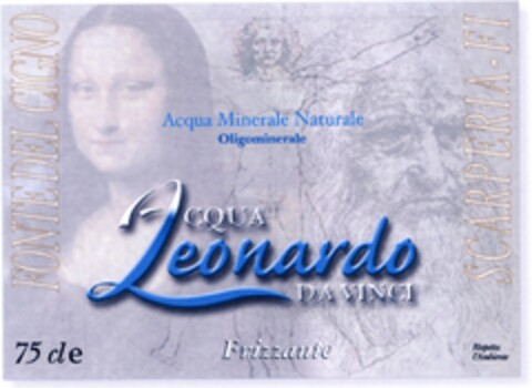 ACQUA Leonardo DA VINCI Frizzante Logo (DPMA, 17.03.2005)