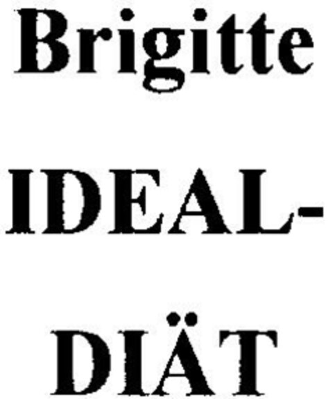 Brigitte IDEAL-DIÄT Logo (DPMA, 21.05.1996)