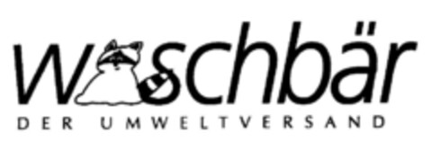 waschbär DER UMWELTVERSAND Logo (DPMA, 22.04.1998)