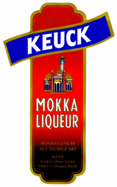 KEUCK MOKKA LIQUEUR Logo (DPMA, 26.08.1999)