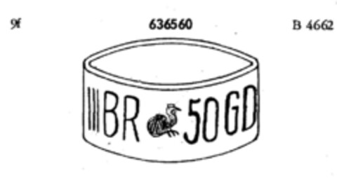 III BR 50 GD Logo (DPMA, 14.02.1952)