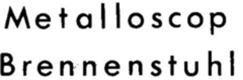 Metalloscop Brennenstuhl Logo (DPMA, 12.09.1975)