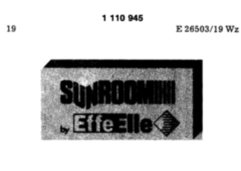 SUNROOM by Effe Elle Logo (DPMA, 03/04/1987)