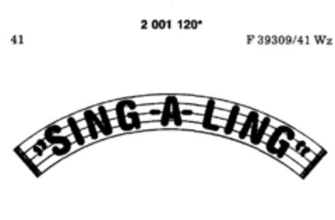 SING-A-LING Logo (DPMA, 24.12.1990)