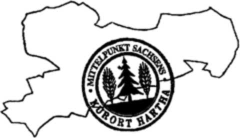 KURORT HARTHA MITTELPUNKT SACHSENS Logo (DPMA, 27.10.1994)