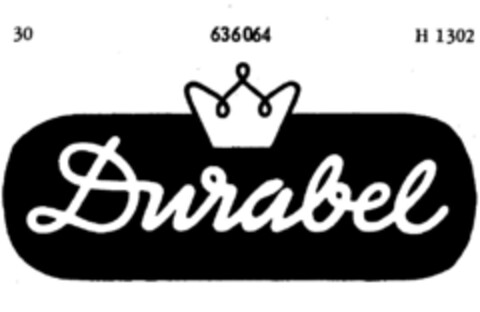 Durabel Logo (DPMA, 26.06.1950)
