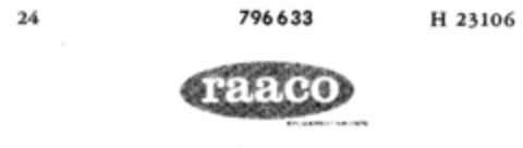 raaco Logo (DPMA, 13.04.1963)