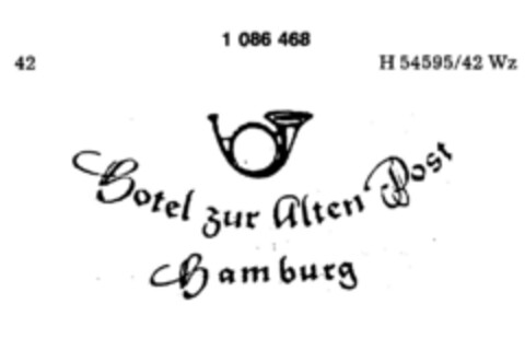 Hotel zur alten Post Hamburg Logo (DPMA, 04.07.1985)