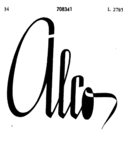 alco Logo (DPMA, 13.02.1953)