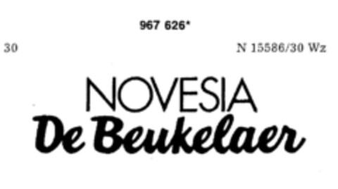 NOVESIA De Beukelaer Logo (DPMA, 22.10.1977)
