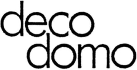 deco domo Logo (DPMA, 10.02.1987)