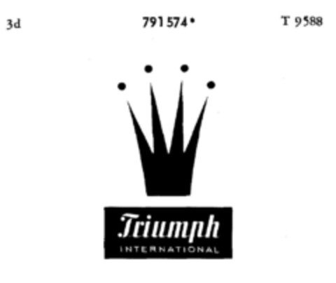 Triumph INTERNATIONAL Logo (DPMA, 09.04.1964)