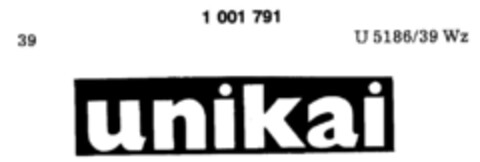 unikai Logo (DPMA, 02.04.1979)