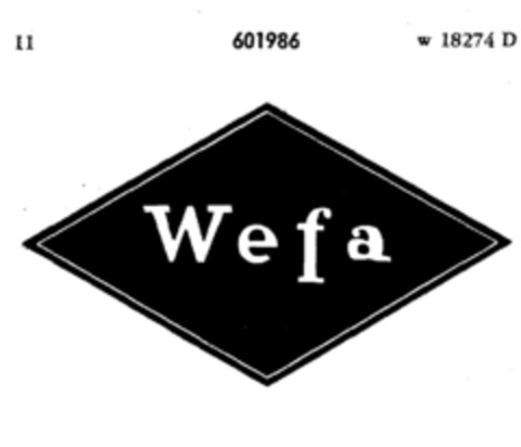 Wefa Logo (DPMA, 02.06.1949)