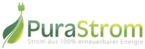 PuraStrom Strom aus 100% erneuerbarer Energie Logo (DPMA, 02/03/2010)