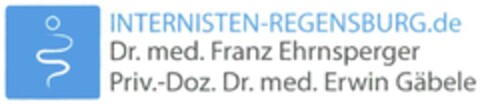 INTERNISTEN-REGENSBURG.de Dr. med. Franz Ehrnsperger Priv.-Doz. Dr. med. Erwin Gäbele Logo (DPMA, 25.05.2016)