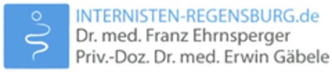 INTERNISTEN-REGENSBURG.de Dr. med. Franz Ehrnsperger Priv.-Doz. Dr. med. Erwin Gäbele Logo (DPMA, 05/25/2016)