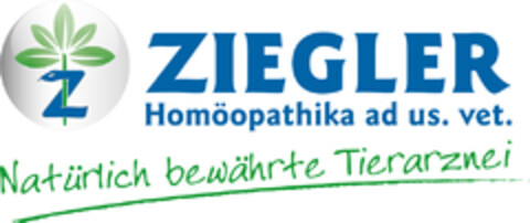 Z ZIEGLER Homöopathika ad us. vet. Natürlich bewährte Tierarznei Logo (DPMA, 01/04/2022)