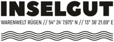 INSELGUT WARENWELT RÜGEN // 54° 24' 7.975'' N // 13° 36' 21.69'' E Logo (DPMA, 27.06.2023)