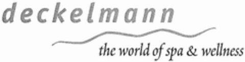 deckelmann the world of spa & wellness Logo (DPMA, 01.12.2003)