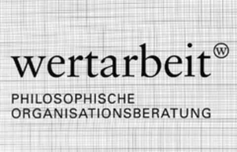 wertarbeit PHILOSOPHISCHE ORGANISATIONSBERATUNG Logo (DPMA, 09/14/2004)