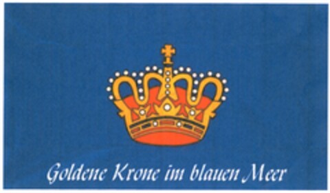 Goldene Krone im blauen Meer Logo (DPMA, 05.01.2005)