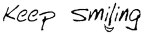 Keep Smiling Logo (DPMA, 01/29/2007)