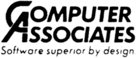 COMPUTER ASSOCIATES Software superior by design Logo (DPMA, 22.05.1995)