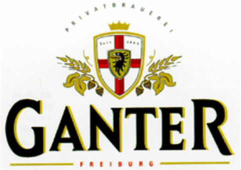 PRIVATBRAUEREI GANTER FREIBURG Logo (DPMA, 14.06.1995)